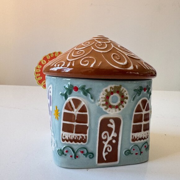 Ginger Ceramic Stoneware Sugar Bowl 3pc SET by Anthropologie NWT - Picture 7 of 10